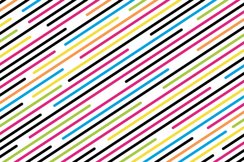 Vinyl Teppich gestreift bunte diagonale streifen - TenStickers