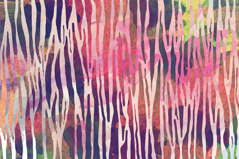 Vinyl Teppich gestreift abstrakt gestreiftes spektrum - TenStickers