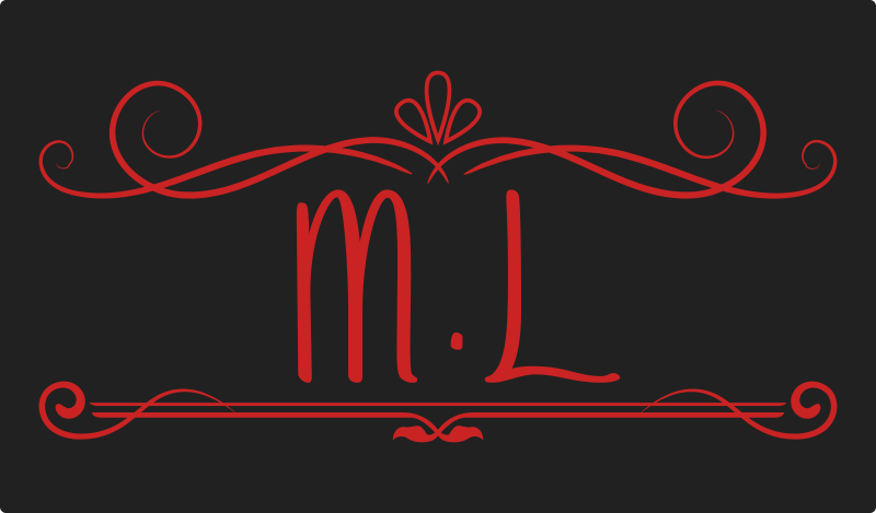 Vinyl Teppich mit Namen monogramm eleganz - TenStickers