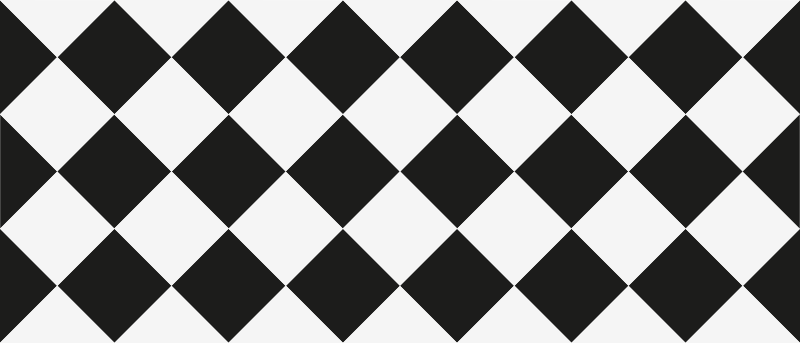 Vinyl Teppich Badezimmer Rautenmuster - TenStickers