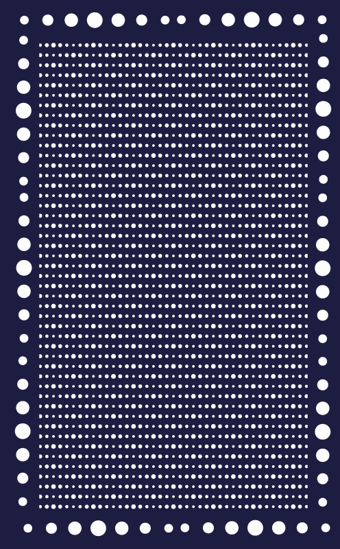 Vinyl Teppich gestreift polka dot eleganz - TenStickers