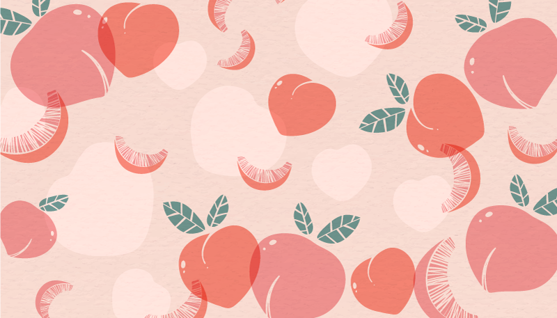 Vinyl Teppich Blumen fruchtige muster - TenStickers