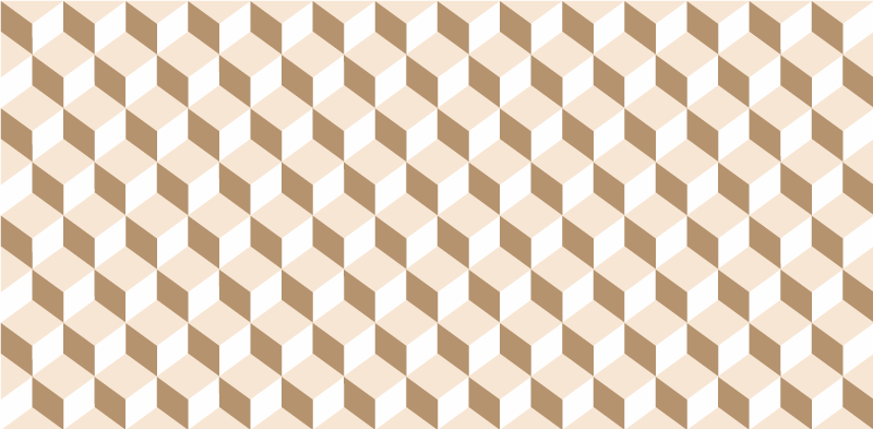 Vinyl Teppich Küche kubisches wabenmuster - TenStickers