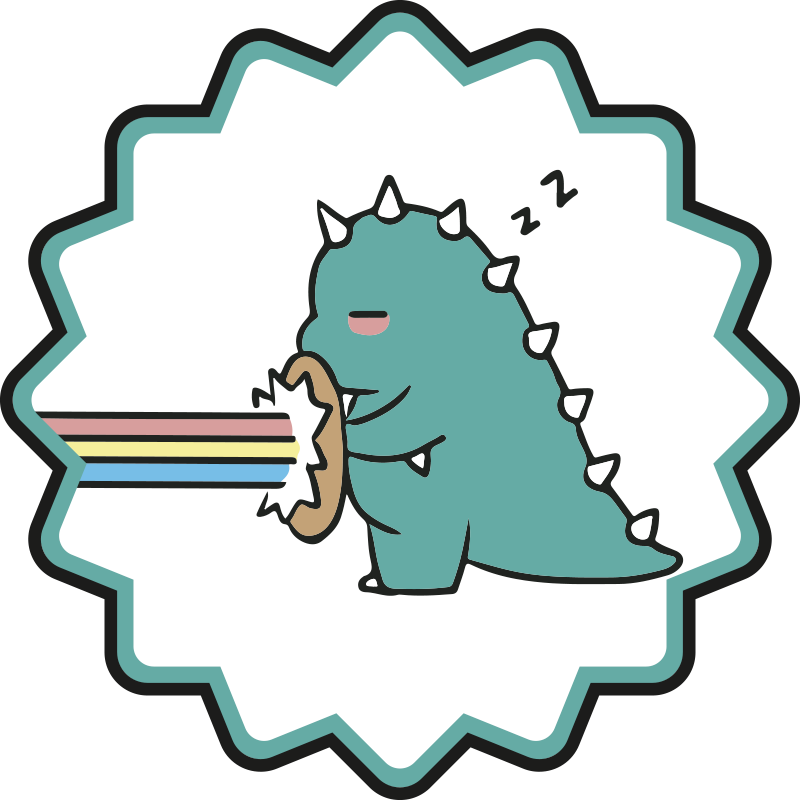 Vinyl Teppich kindlich dinosaurier-regenbogen-atem - TenStickers