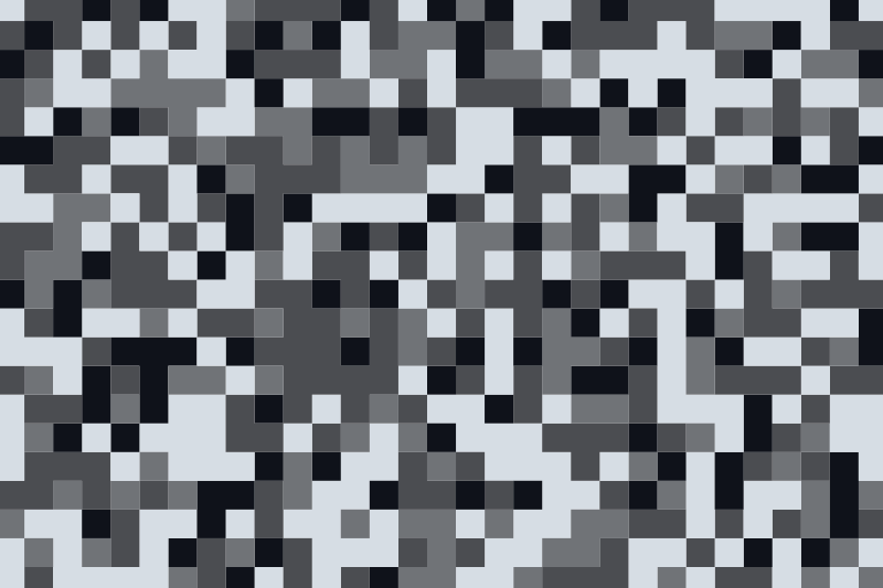 Vinyl Teppich geometrisch pixeliges graues muster - TenStickers