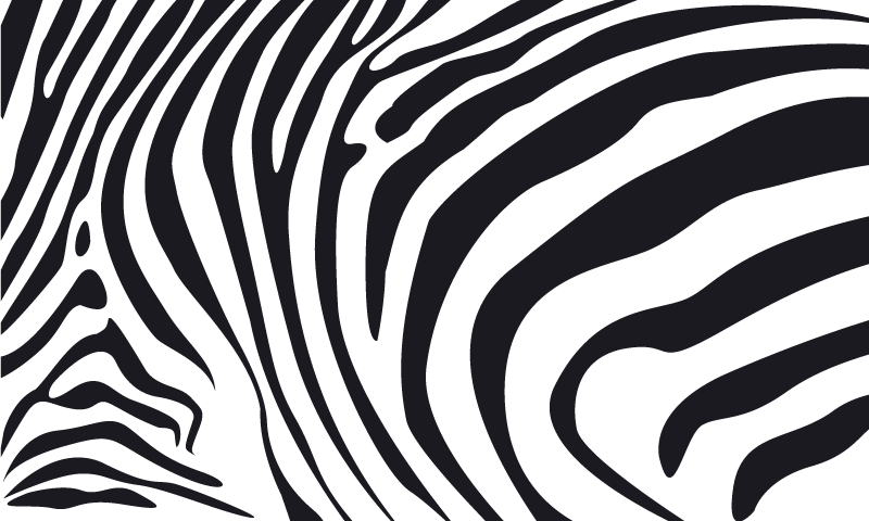 Vinyl teppich tiermuster zebra streifen - TenStickers