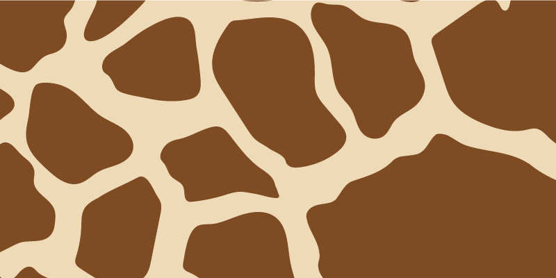 Vinyl Teppich Tiermuster giraffenmusterstil - TenStickers