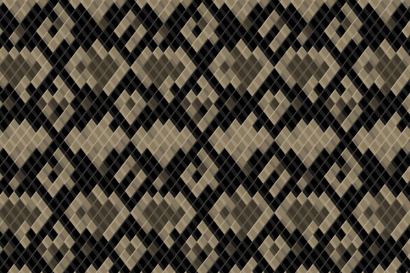 Vinyl Teppich Mosaik schwarzes geometrisches muster - TenStickers