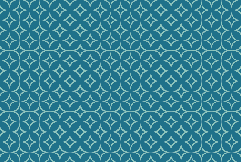 Vinyl Teppich geometrisch matte mit kreisförmigem muster - TenStickers