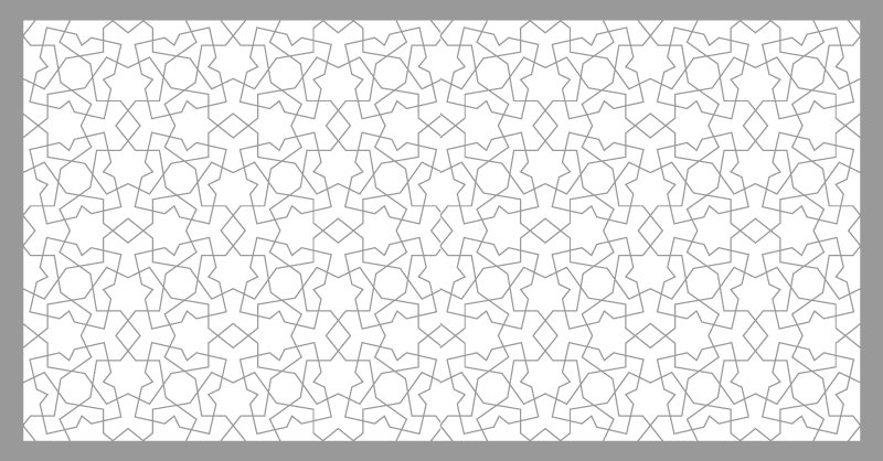 Vinyl teppich mosaik mit eleganten geometrischen motiven - TenStickers