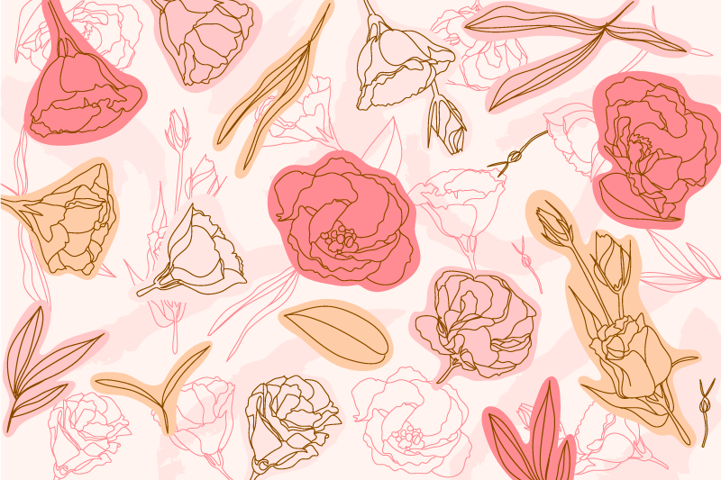 Vinyl Teppich Badezimmer anspruchsvolles botanisches element - TenStickers
