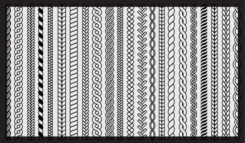 Vinyl Teppich Badezimmer streifen und schlaufen - TenStickers