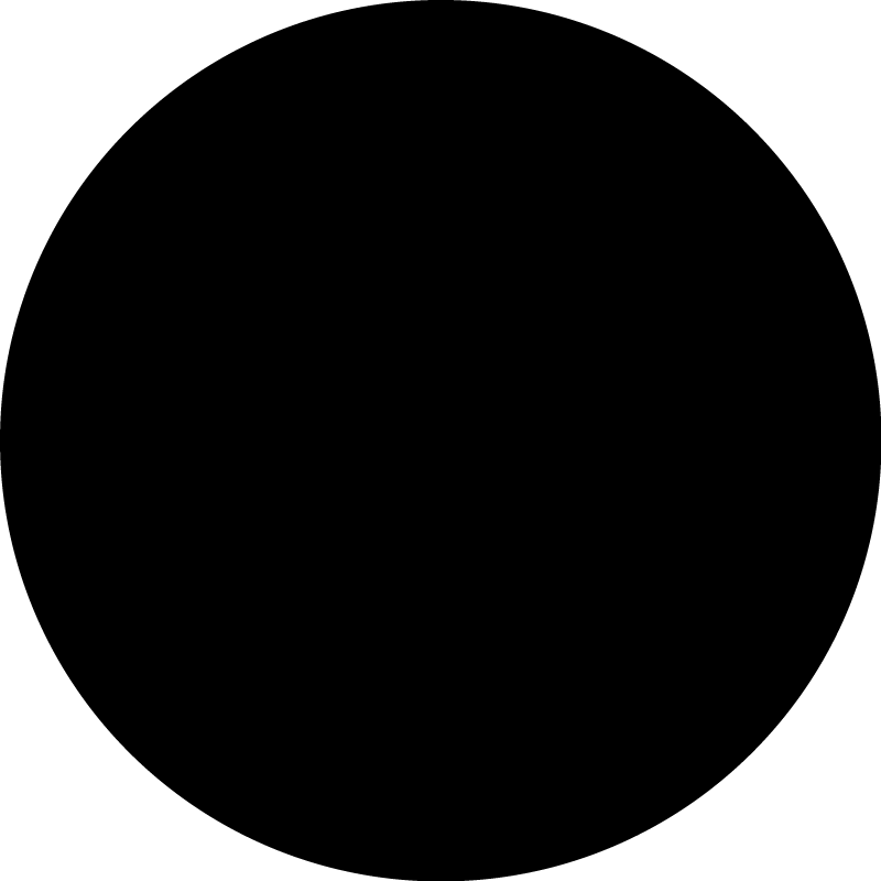 Vinyl Teppich schwarz kreisförmiges design - TenStickers