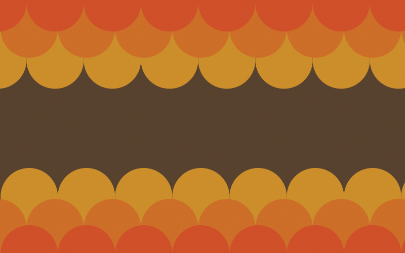 Vinyl Teppich Vintage retro-wellenstreifen - TenStickers