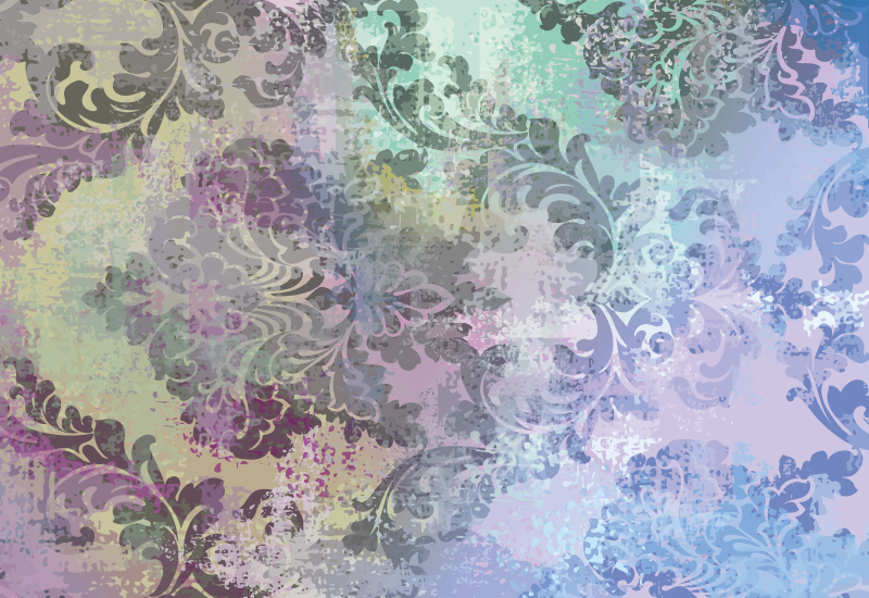 Vinyl Teppich Blumen böhmisches künstlerisches design - TenStickers