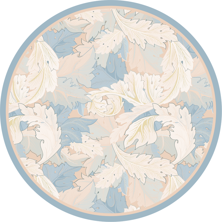 Vinyl Teppich Blumen weiches blattmuster - TenStickers