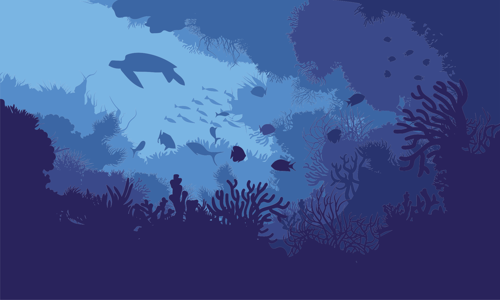 Vinyl Teppich Natur unterwasserszene - TenStickers