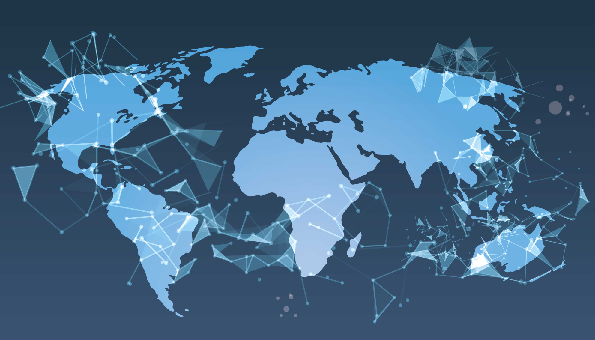 Vinyl teppich weltkarte geometrische weltkarte - TenStickers