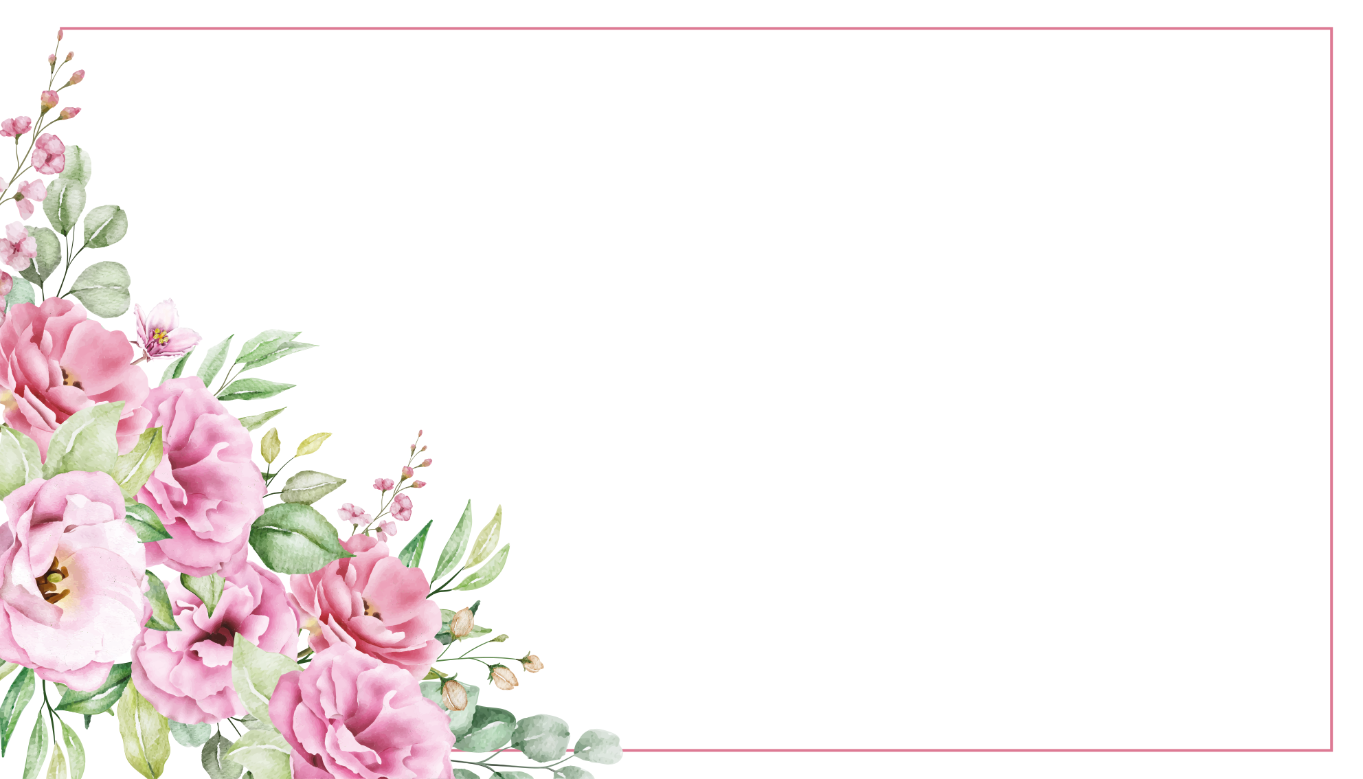 Vinyl Teppich Blumen rosa elegantes arrangement - TenStickers