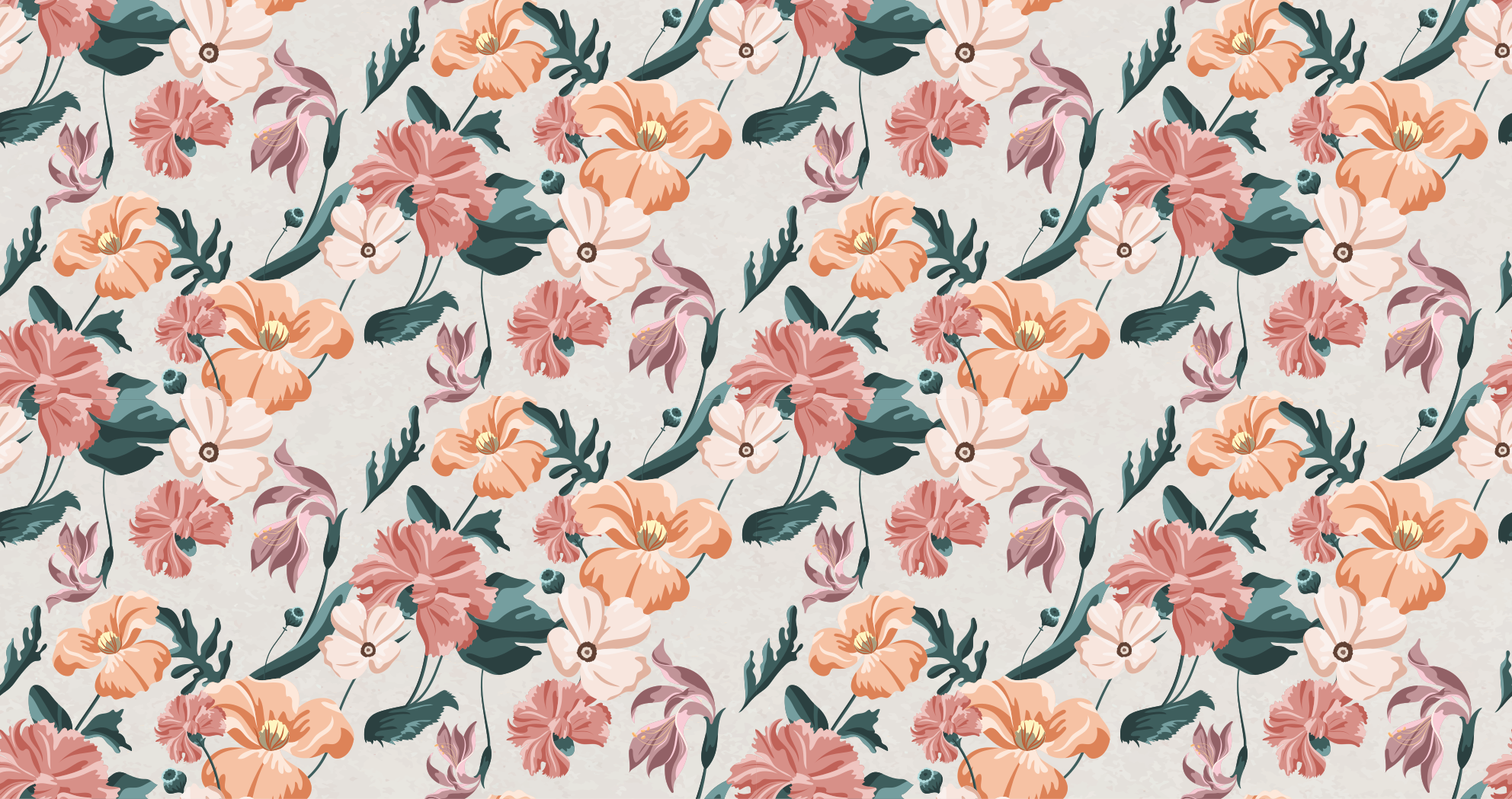 Vinyl teppich blumen botanische freude - TenStickers