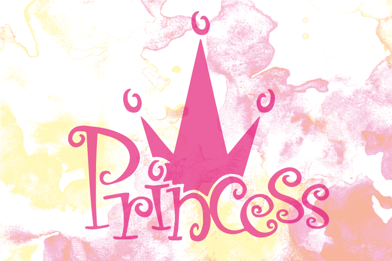 Vinyl Teppich Baby prinzessinnenkronenthema - TenStickers