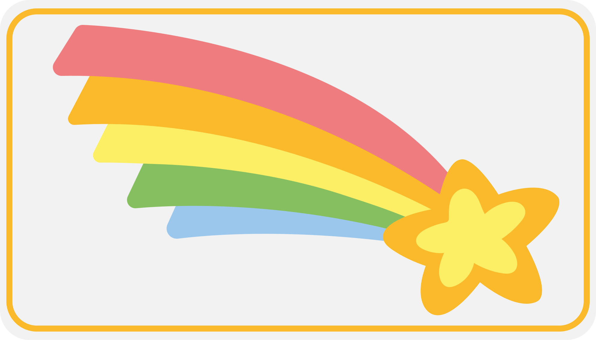Vinyl Teppich Kinderzimmer regenbogen-stern-motiv - TenStickers