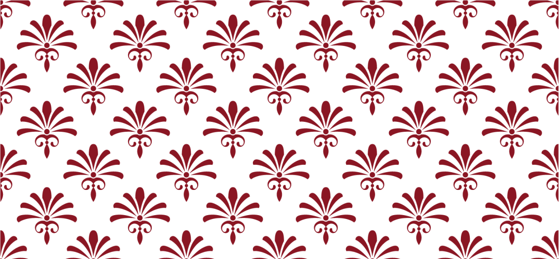 Vinyl Teppich modern blumenmuster rot - TenStickers
