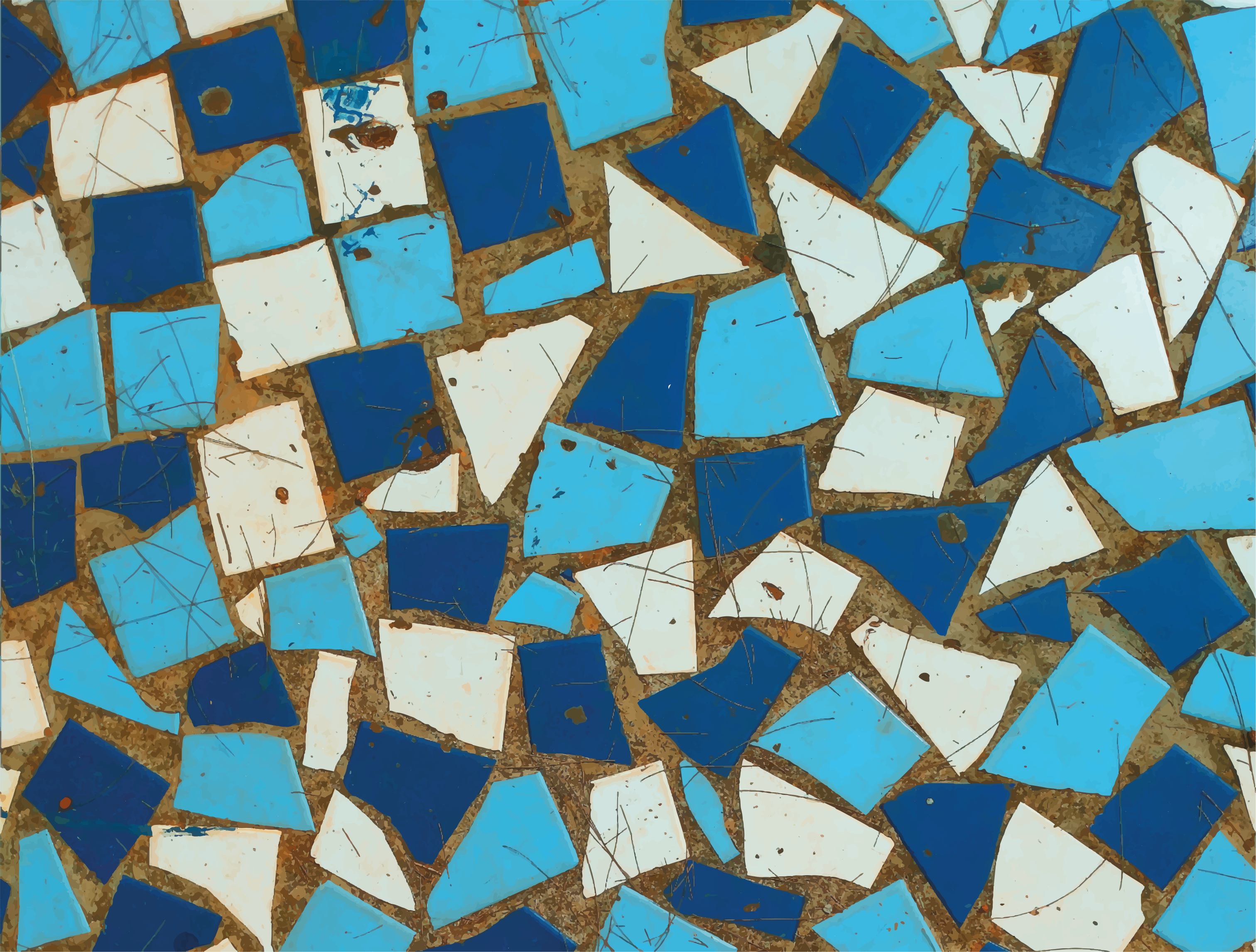 Vinyl Teppich Mosaik mosaikfliesenanordnungen - TenStickers