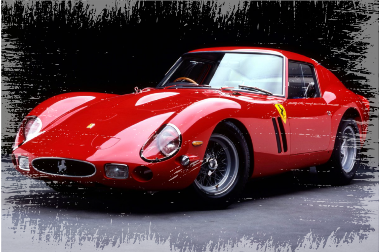 Vinylteppich Vintage Ferrari 250 gto - TenStickers