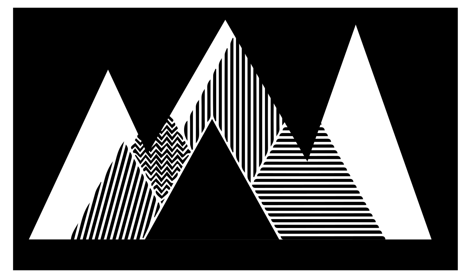 Vinyl Teppich geometrisch stylisches zickzack-muster - TenStickers