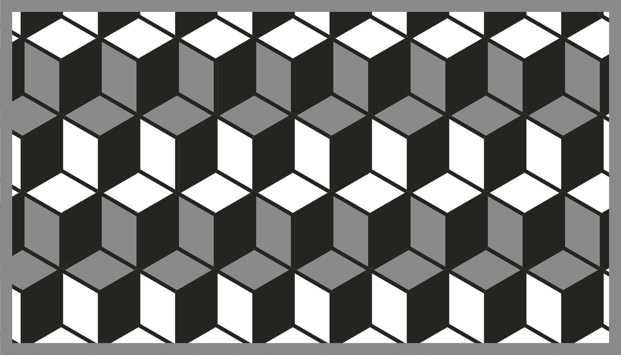 Vinyl Teppich geometrisch kubisches muster - TenStickers