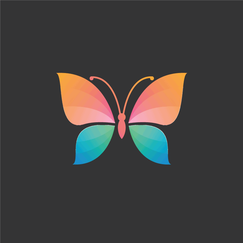 Vinyl Teppich Natur lebendiges schmetterlingskonzept - TenStickers