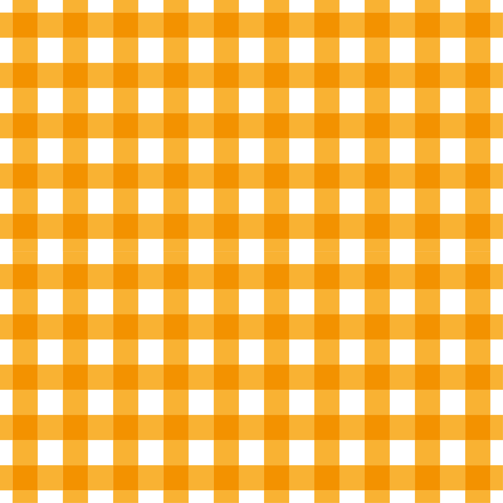 Vinyl Teppich Küche orange kariertes motiv - TenStickers
