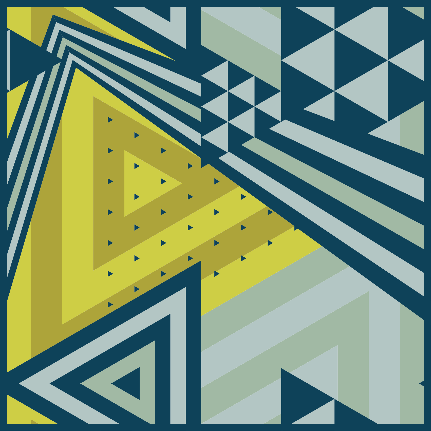 Vinyl Teppich geometrisch dreieckige elemente - TenStickers