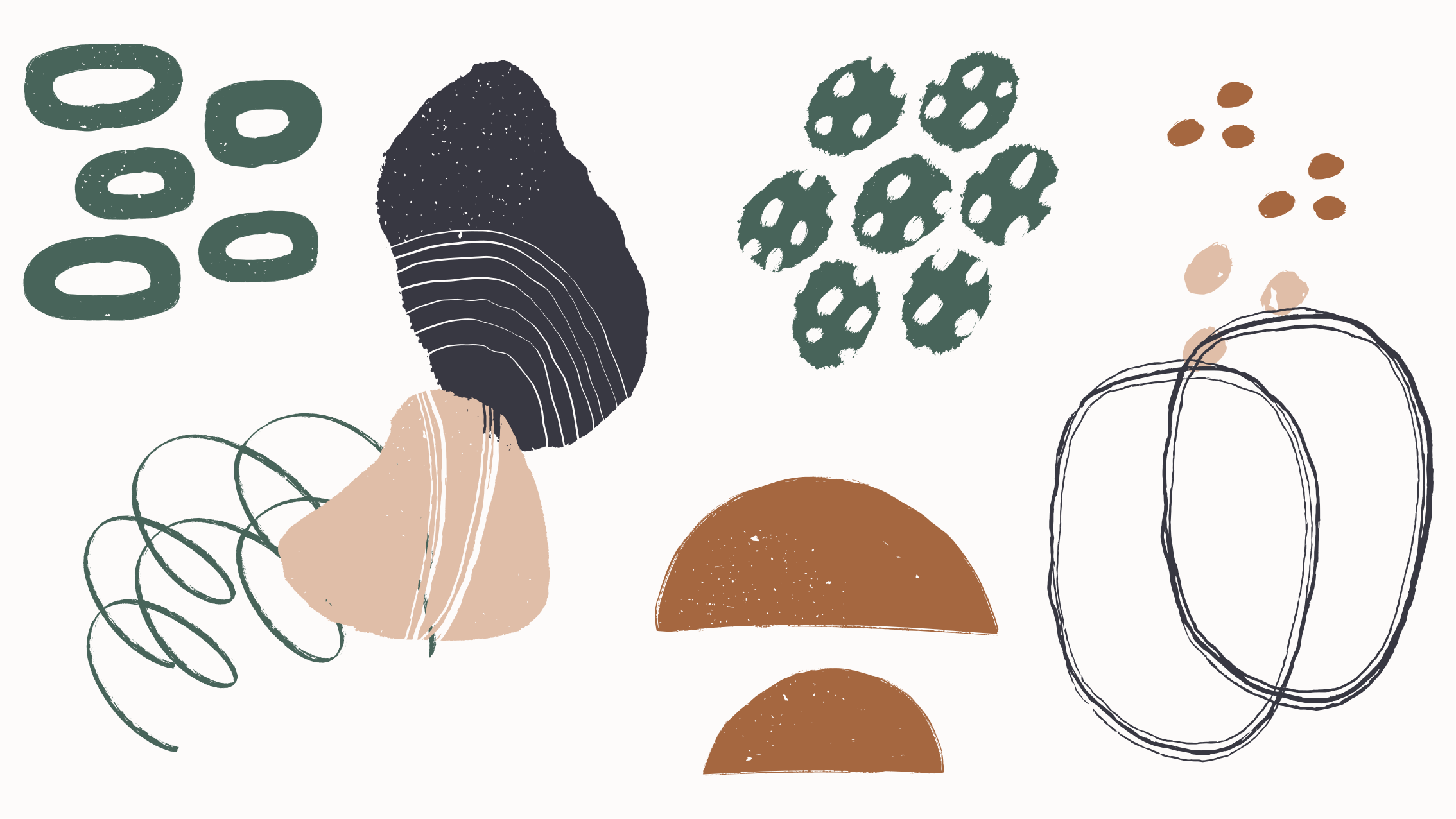 Vinyl Teppich minimalistisch abstraktes formenlayout - TenStickers