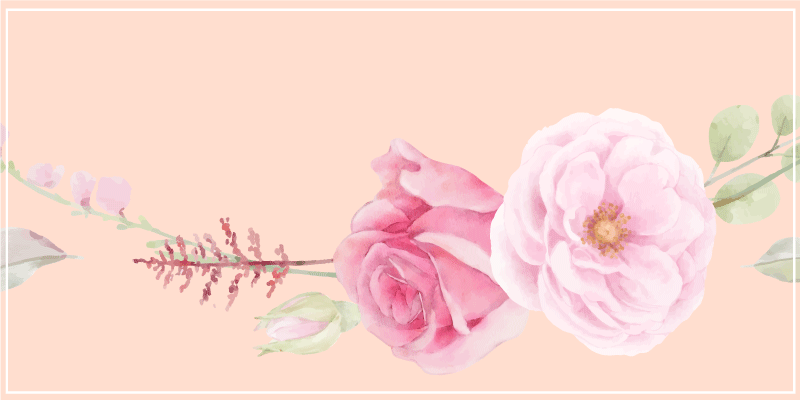 Vinyl teppich blumen in zartem rosa - TenStickers
