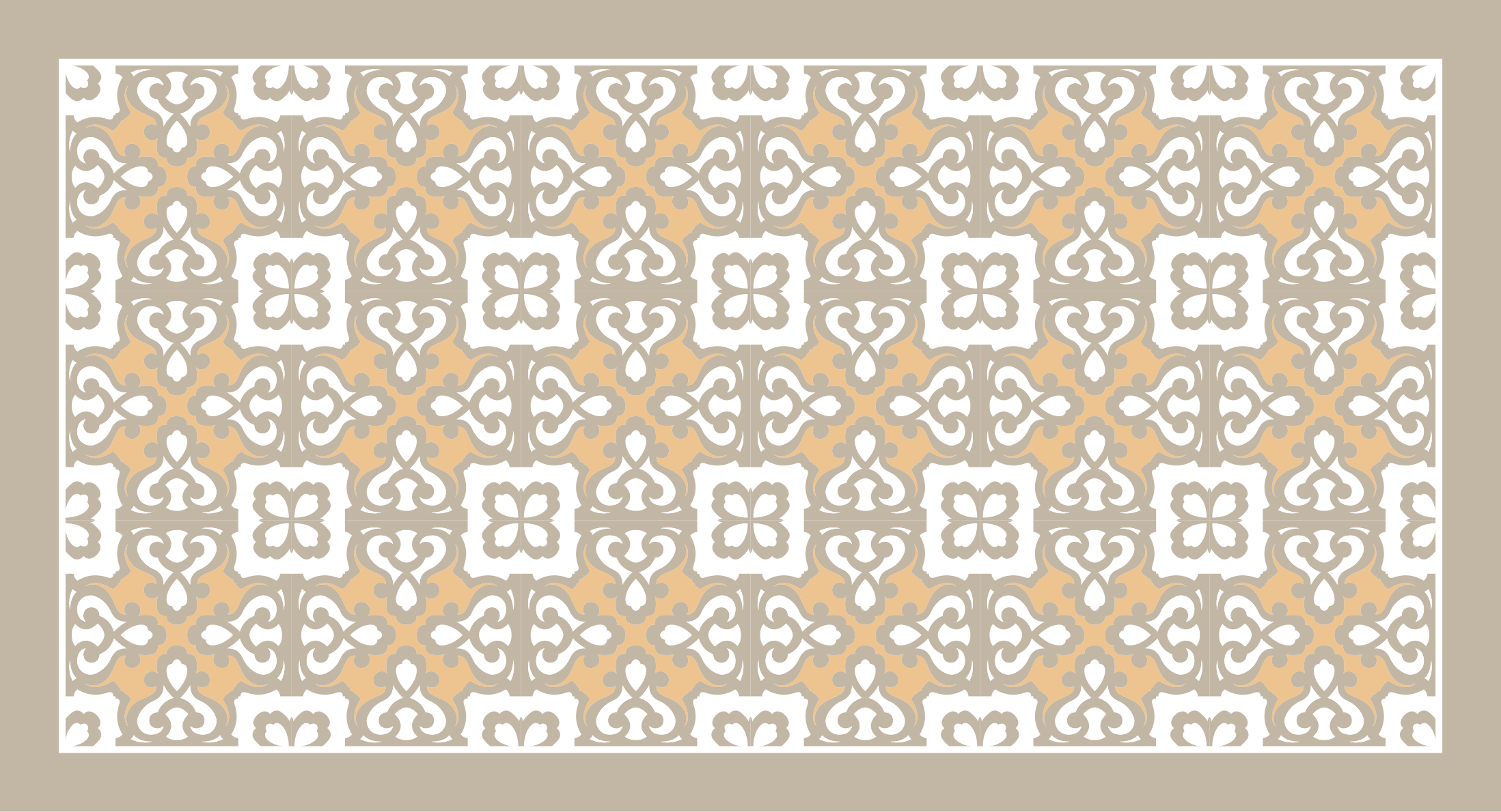Vinyl teppich mosaik mit eleganten mustern - TenStickers