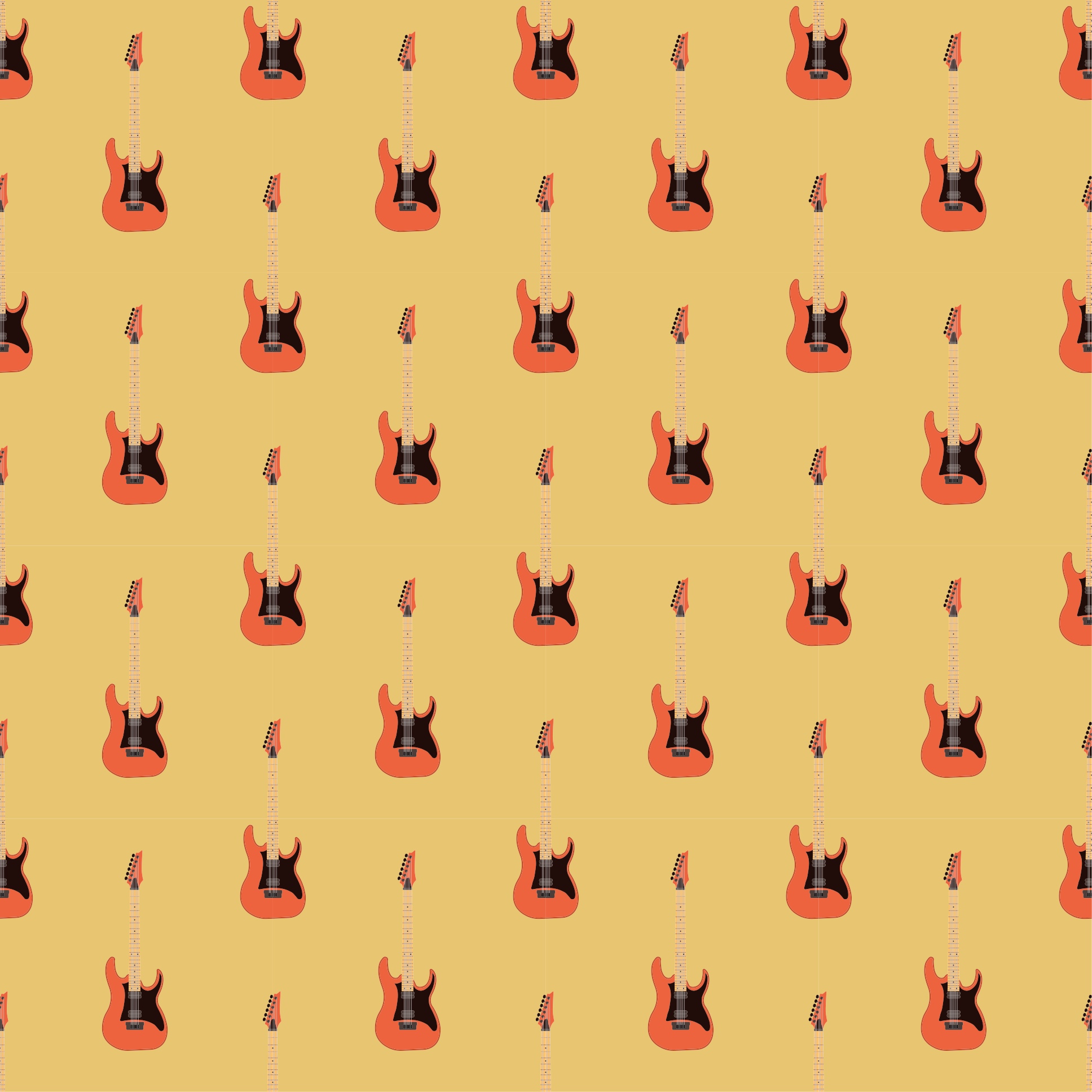 Vinyl Teppich Jugendzimmer e-gitarre focal - TenStickers