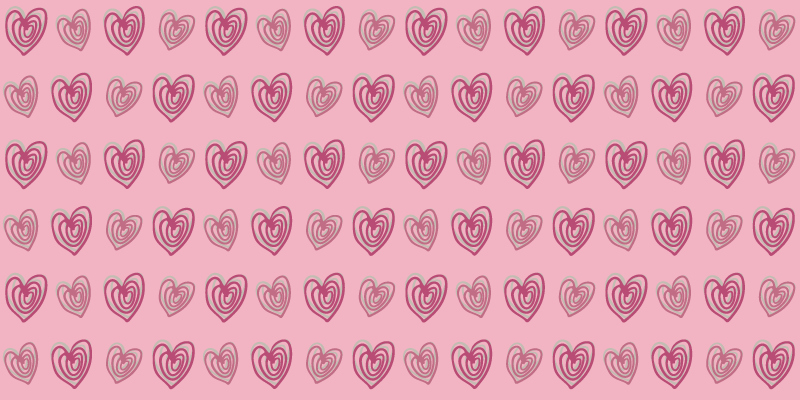 Vinyl teppich kindlich mit pinkem herzmuster - TenStickers