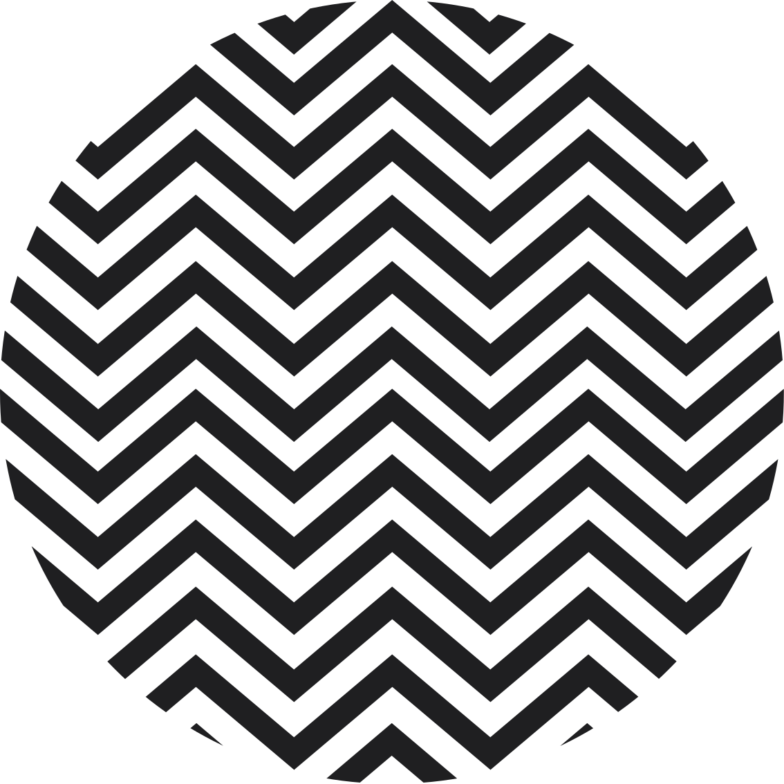 Vinyl teppich geometrisch mit chevron-muster - TenStickers