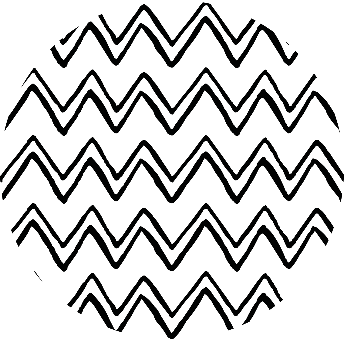 Vinyl teppich minimalistisch mit wellenförmigem muster - TenStickers