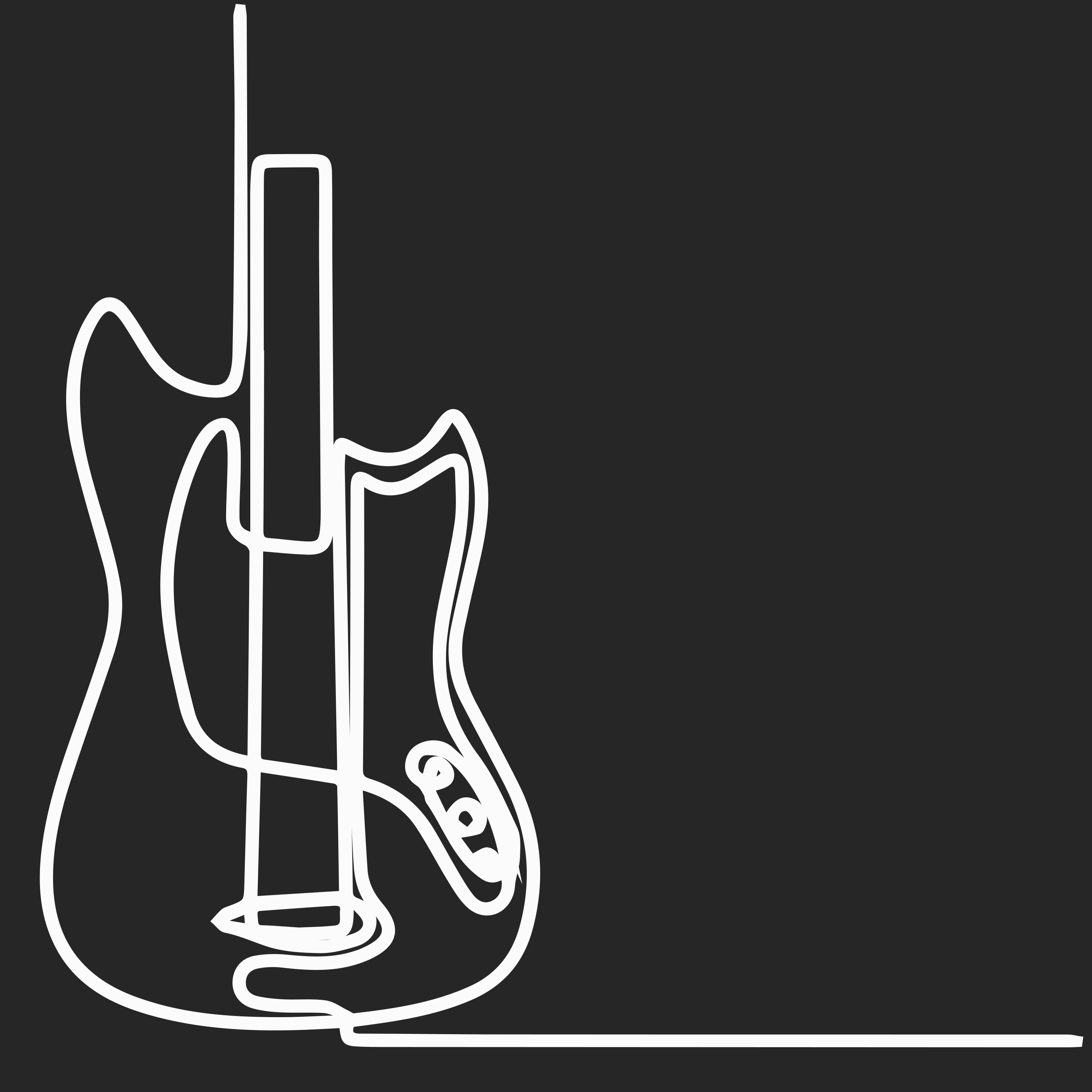 Vinyl Teppich Jugendzimmer gitarren-umrisskunst - TenStickers