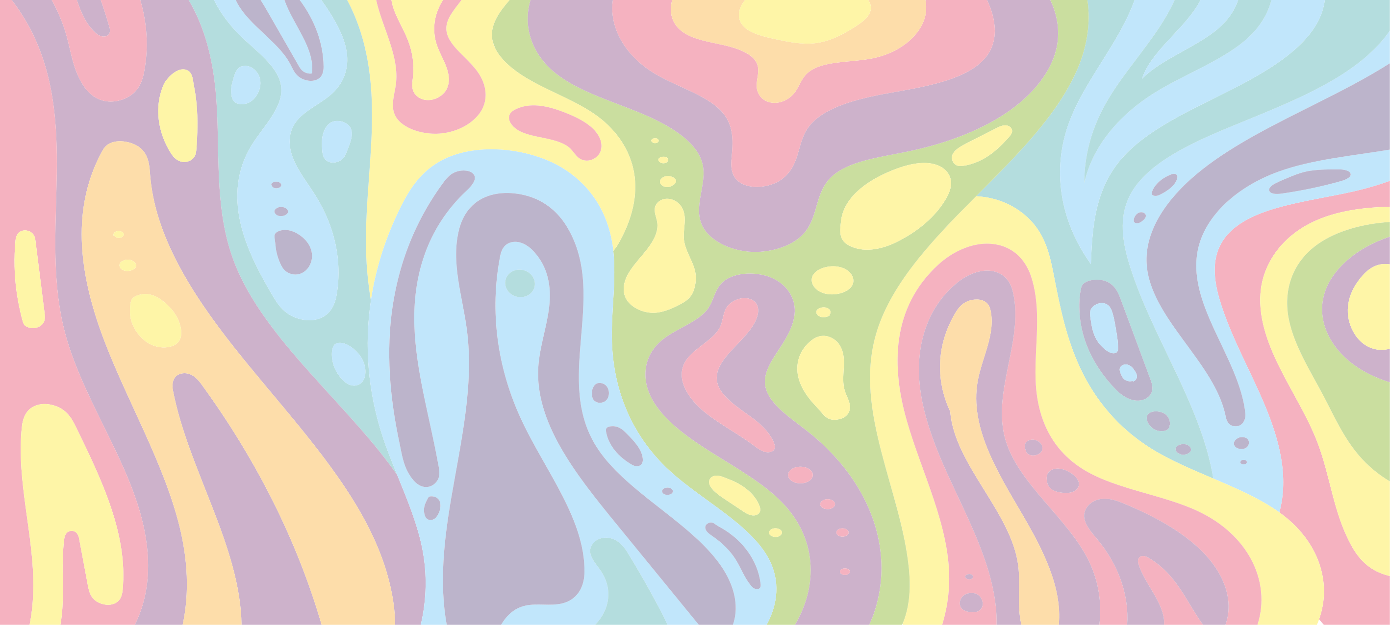 Vinyl Teppich kindlich bunte abstrakte wellen - TenStickers