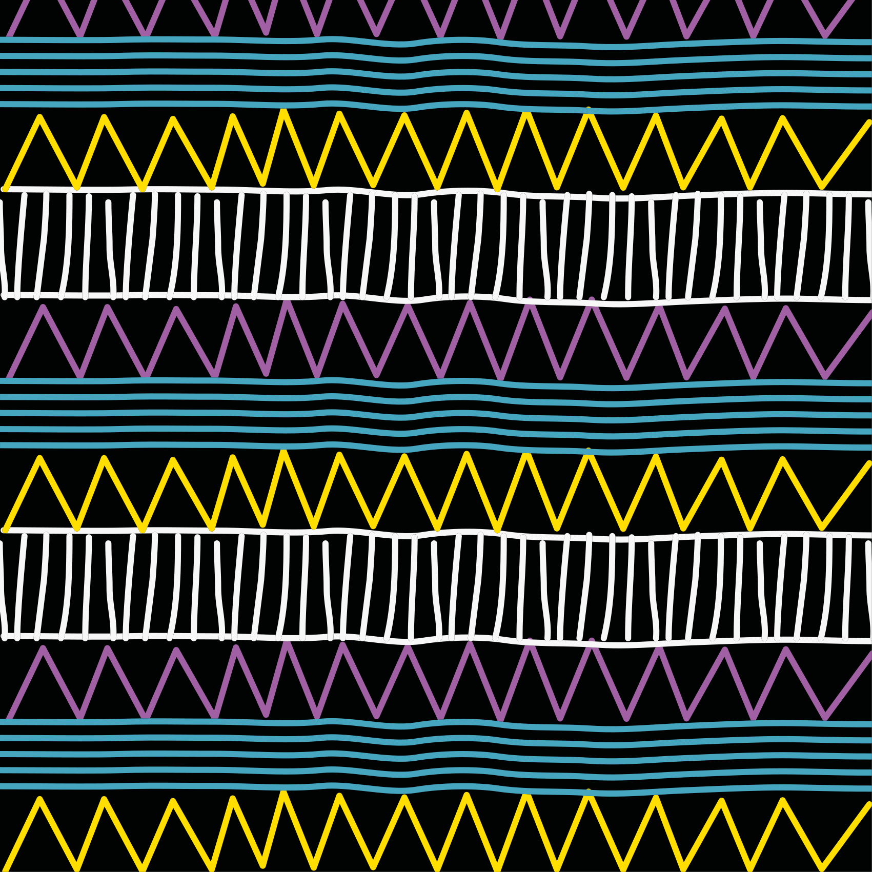 Vinyl Teppich geometrisch buntes musterspiel - TenStickers