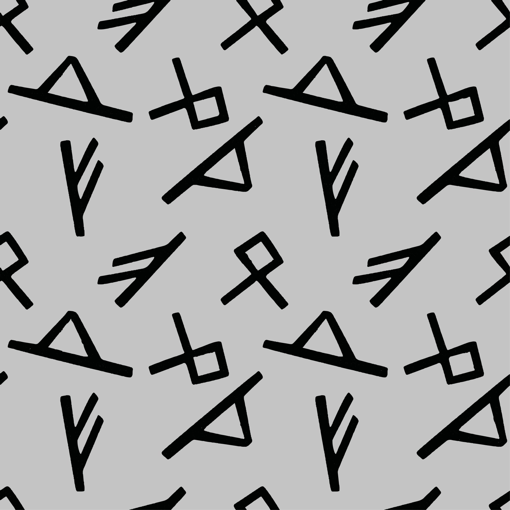 Vinyl teppich geometrisch mit stilvollen schwarzen formen - TenStickers