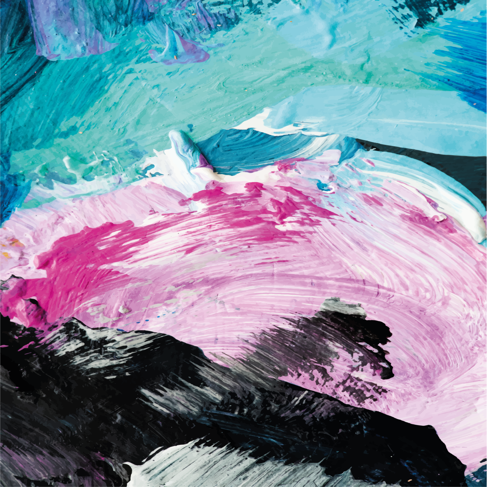 vinyl teppich strukturiert abstrakte farbexplosion - TenStickers