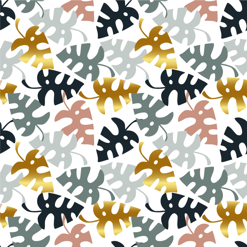 Vinyl teppich natur blatt emblem - TenStickers