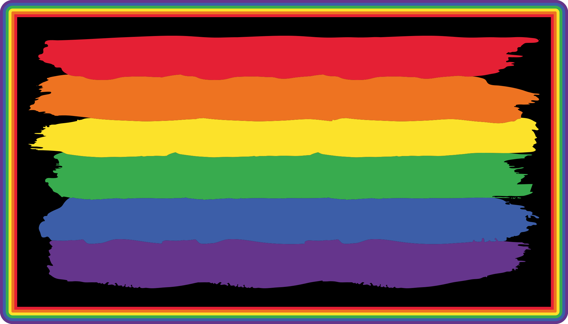 Vinyl Teppich gestreift bunte regenbogenstreifen - TenStickers