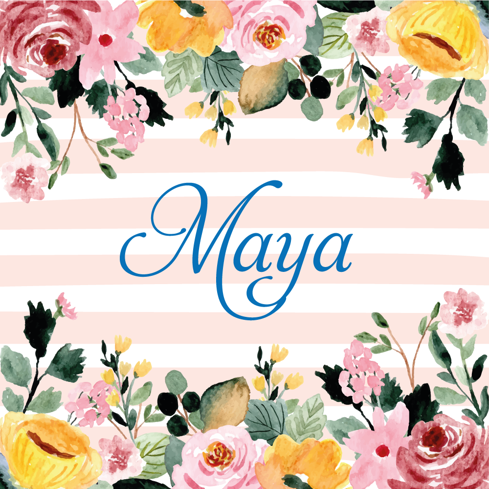 Vinyl Teppich Schlafzimmer florale personalisierung - TenStickers