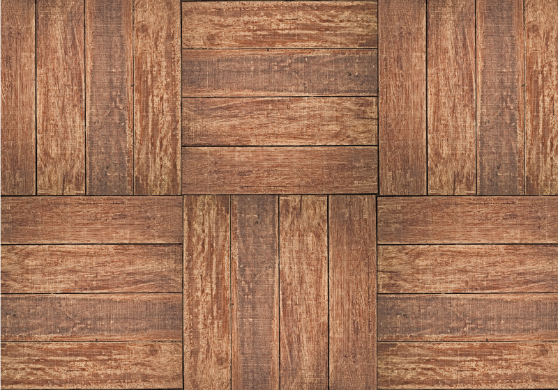 Vinylteppich Holzoptik luxuriöses muster - TenStickers